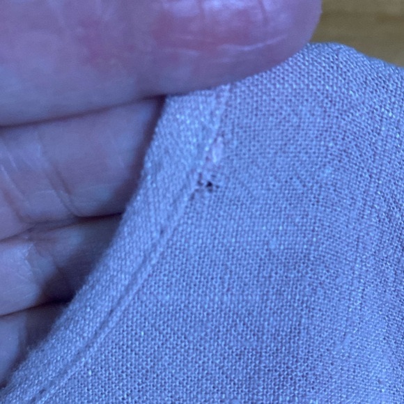 Umgee Large High Lo fringe top with leopard print dusty rose color pre owned - Picture 2 of 6